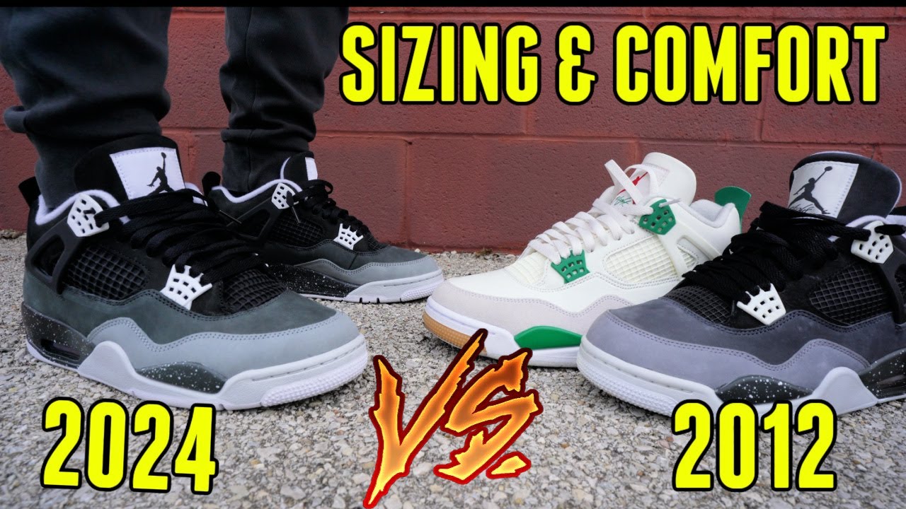 JORDAN 4 FEAR vs OG 2012 SIZING & COMFORT