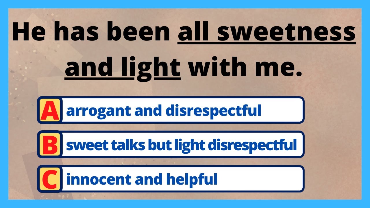 IDIOMS TEST AND QUIZ | ENGLISH IDIOMS AND PHRASES | CHOOSE THE CORRECT IDIOMATIC EXPRESSION