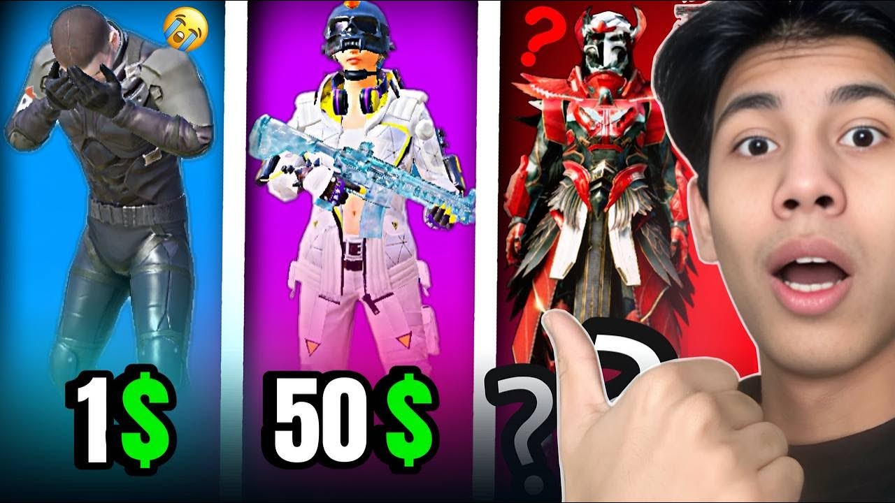 1$ 50$ VA ?? AKKAUNTLAR😱PUBG MOBILE🔥#bananagg #bananapubg