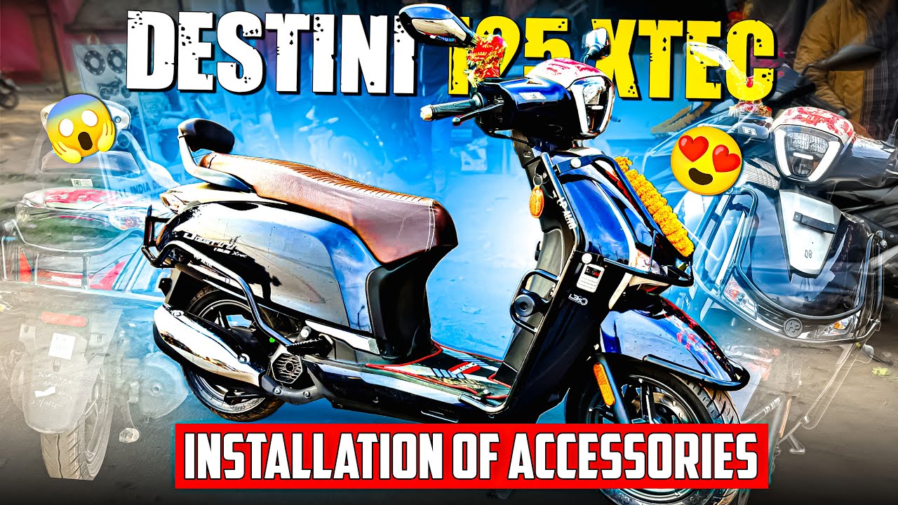 Hero destini 125 Xtec 2025 ACCESSORIES REVIEW 😍😍