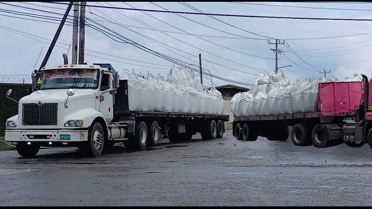 Flatbed truckers are going at it again, shifting & jake brake action!