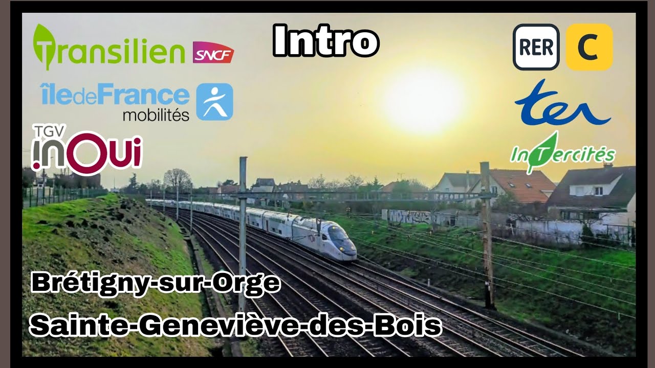 [Intro] Passage des trains à Brétigny-sur-Orge et à Ste-Geneviève-des-Bois.