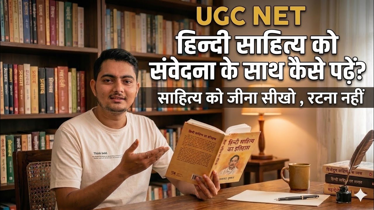 साहित्य पढ़ रहे हो या सिर्फ़ पन्ने पलट रहे हो? 📖 साहित्य को आत्मसात करना सीखिए! 🥰 JRF तो हो ही जाएगा 💯