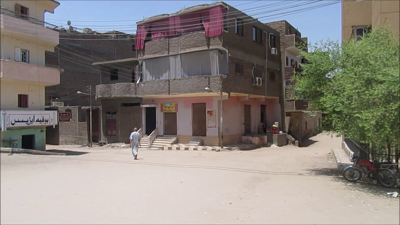 Driving through Luxor, Egypt