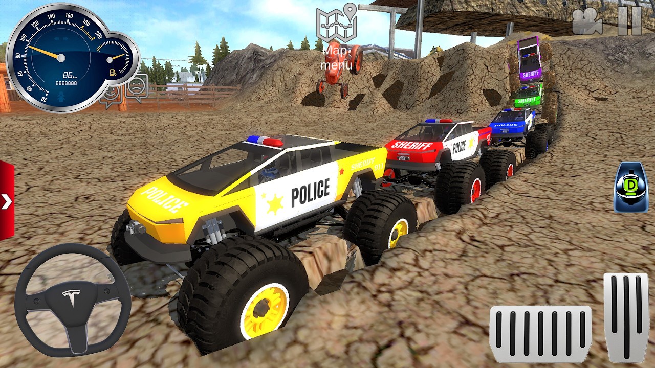 Impossible Monster Truck Car Offroad Racing 3D - Extreme Police Car Simulator - Android GamePlay #1