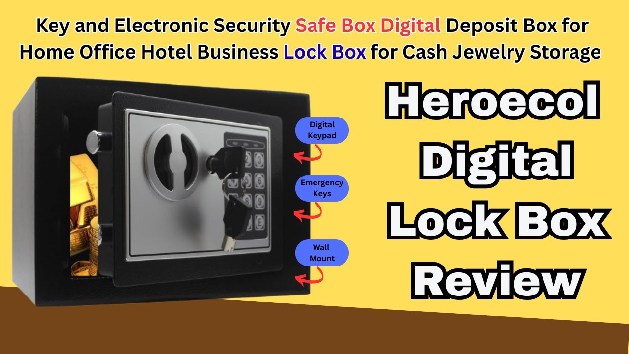 Digital Lock - Heroecol Digital Safe Box Review &ndash; Secure Your Valuables at Home or Office!