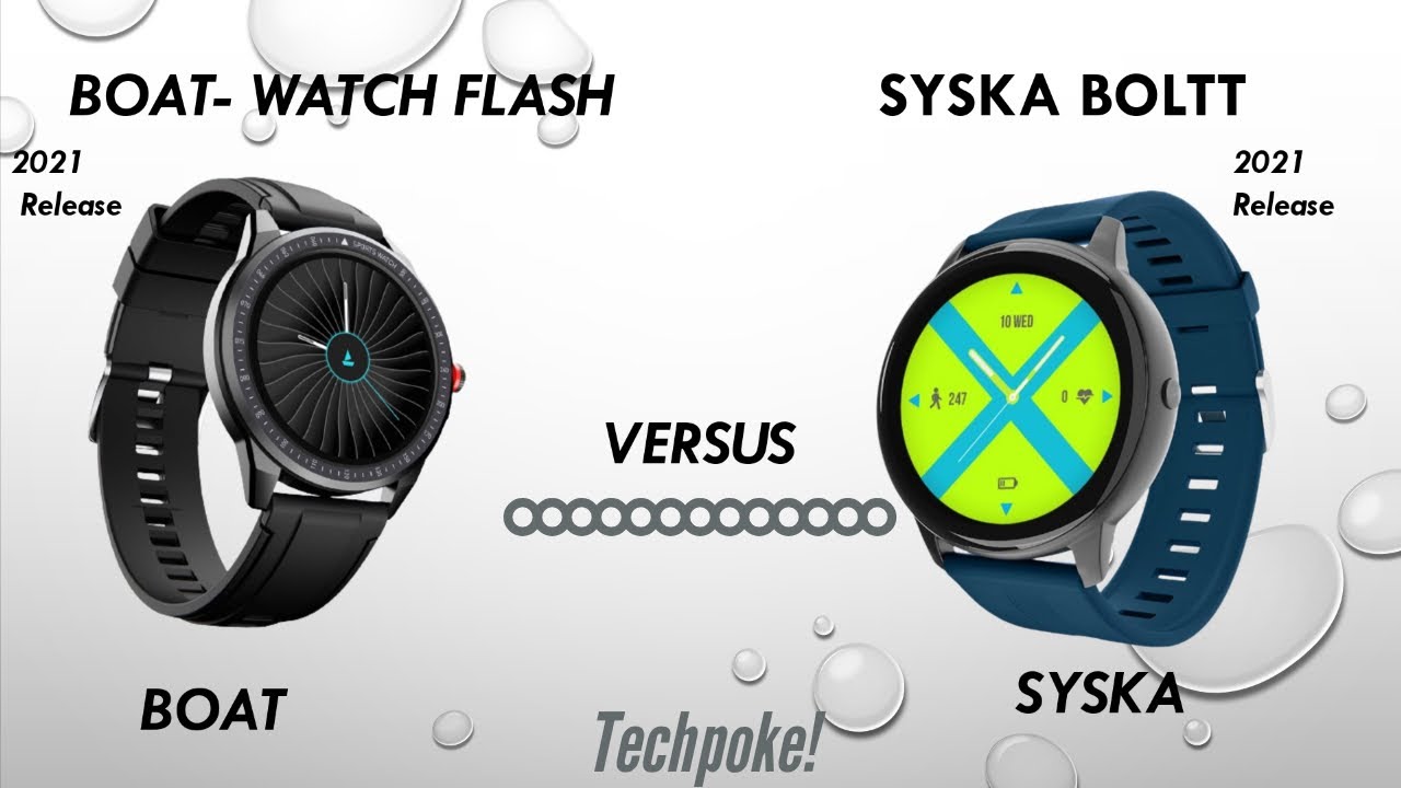 Boat flash vs SYSKA Boltt | best accuracy watch🤫 | 2999 best build #deepdown Comparison #Techpoke