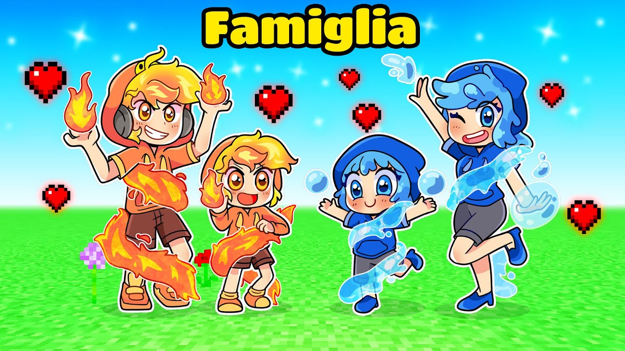 Avere Una Famiglia Di DOMINATORI Degli ELEMENTI Su Minecraft!