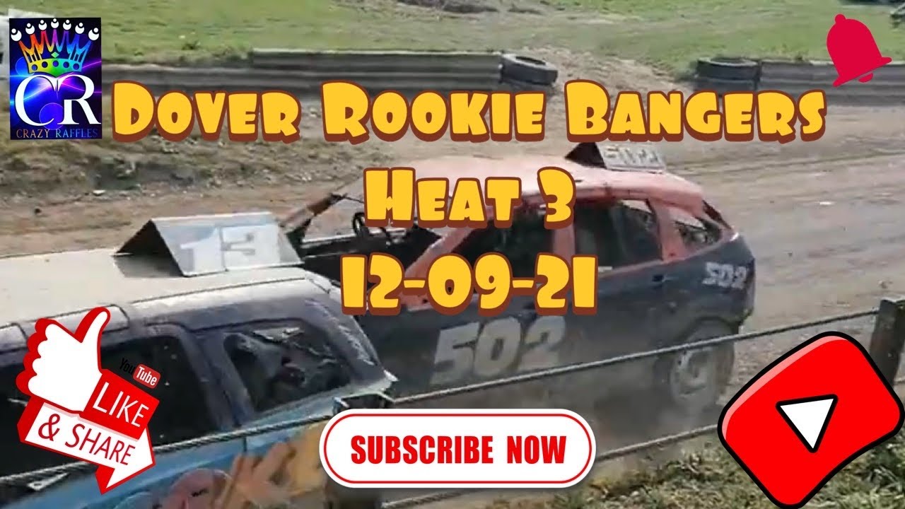 Heat 3 Rookie Bangers Dover 12-09-21 #bangerracingcrashes