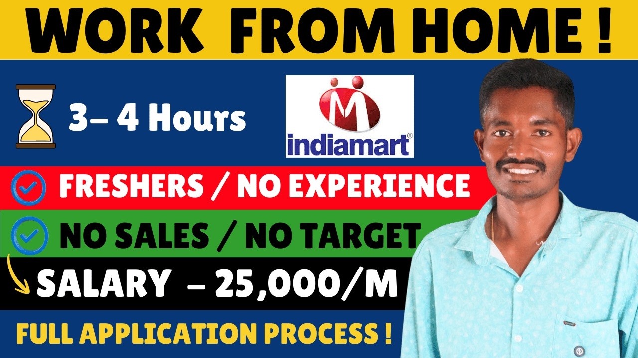 IndiaMART Tele Associate Work From Home Job | Full Details Tamil | Salary, Timing, Apply Process