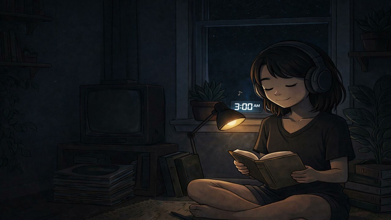3AM Lofi Hip Hop 🌙 1 Hour Focus Music | Can't Sleep Beats