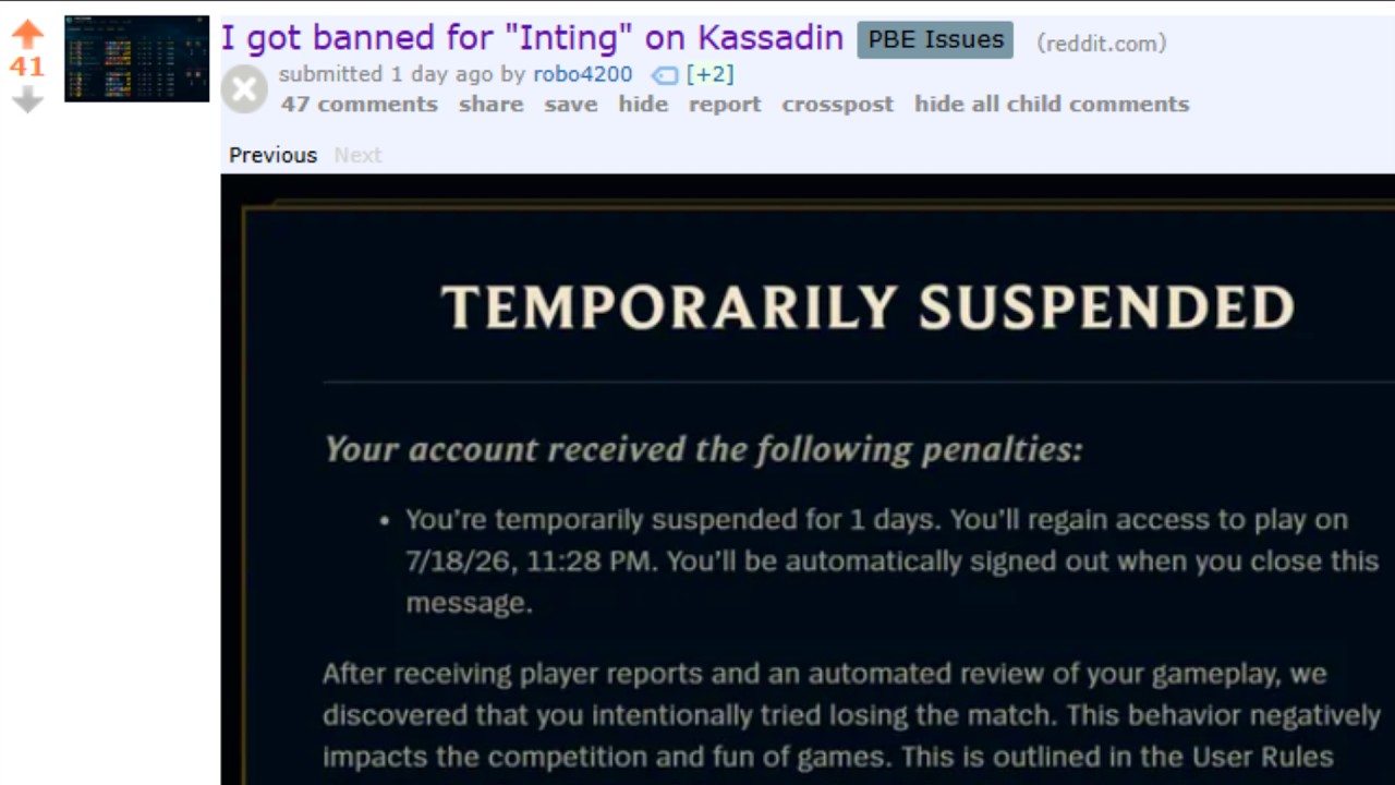 League Classic players are ALREADY getting BANNED! (and it's bad)