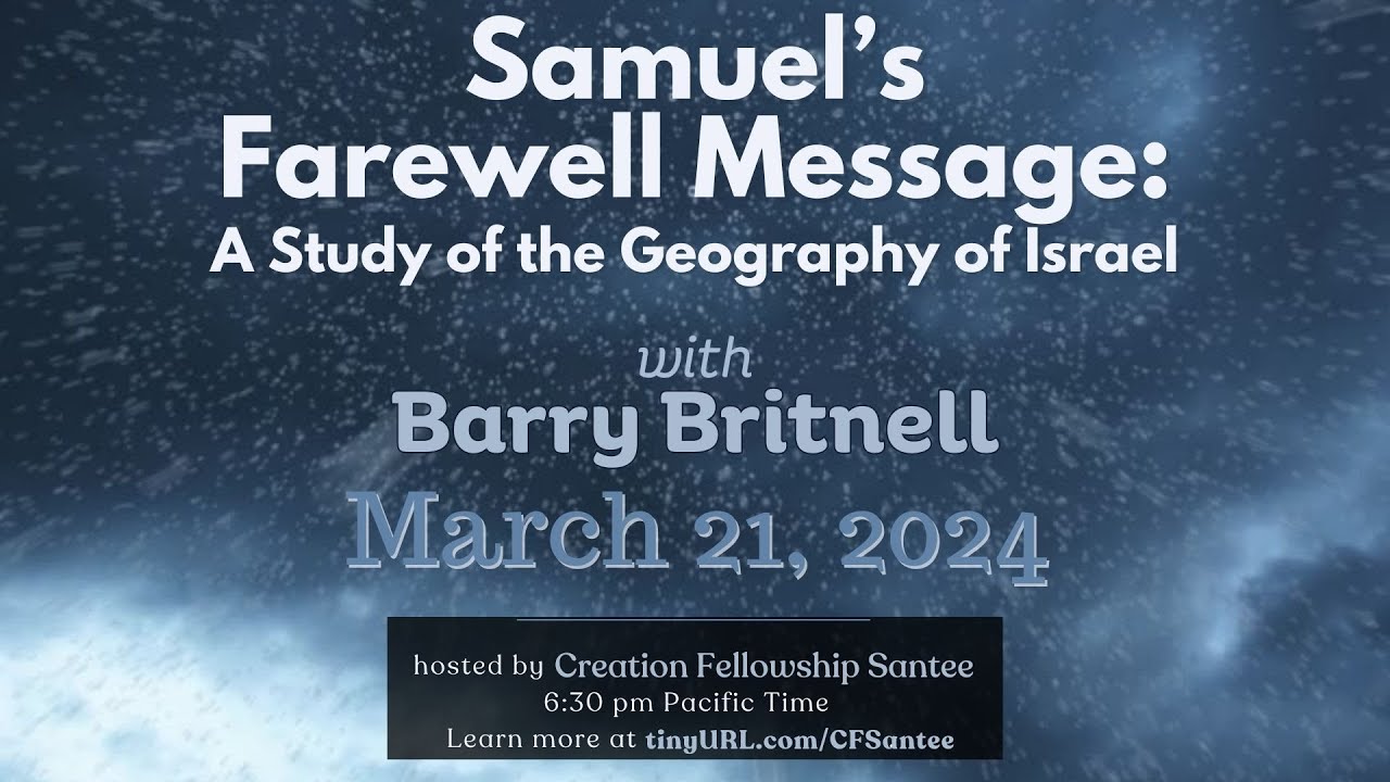 Samuel's Farewell Message a Tour of Israel's Geography