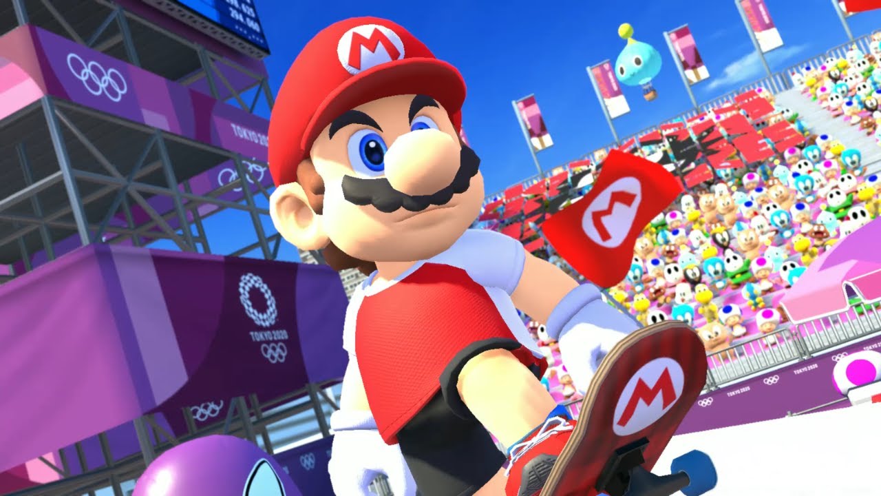 Mario & Sonic At The Olympic Games Tokyo 2020 ( Skateboarding ) Mario Sonic Daisy ( Switch )