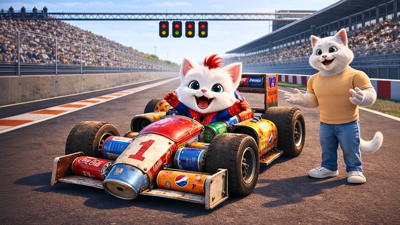 They Teased the Kitten’s Homemade Race Car…But the ending silenced the entire racetrack | Cat Story