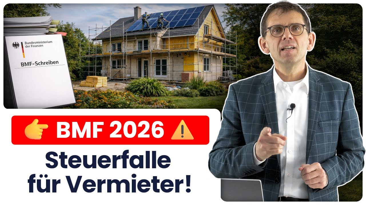 BMF-Schreiben 2026: Steuerfalle für Vermieter bei Sanierungen?