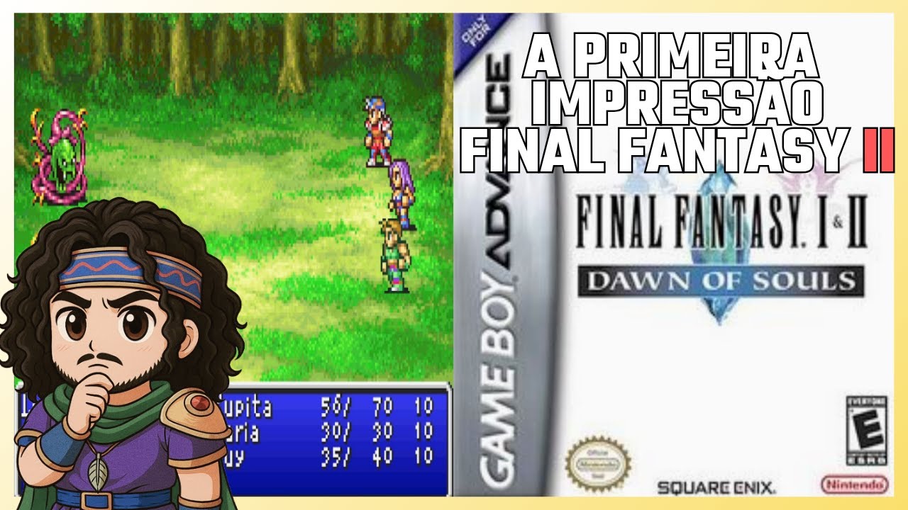 jogando Final Fantasy II: Dawn of Souls