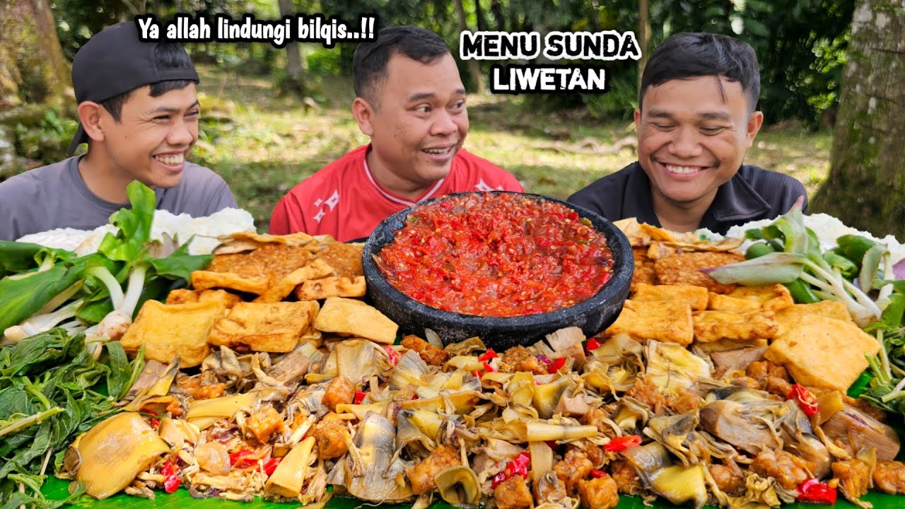 MENU BIKIN GEMBUL ! MUKBANG NASI LIWET + TUMIS JANTUNG PISANG + TAHU TEMPE + SAMBAL TERASI