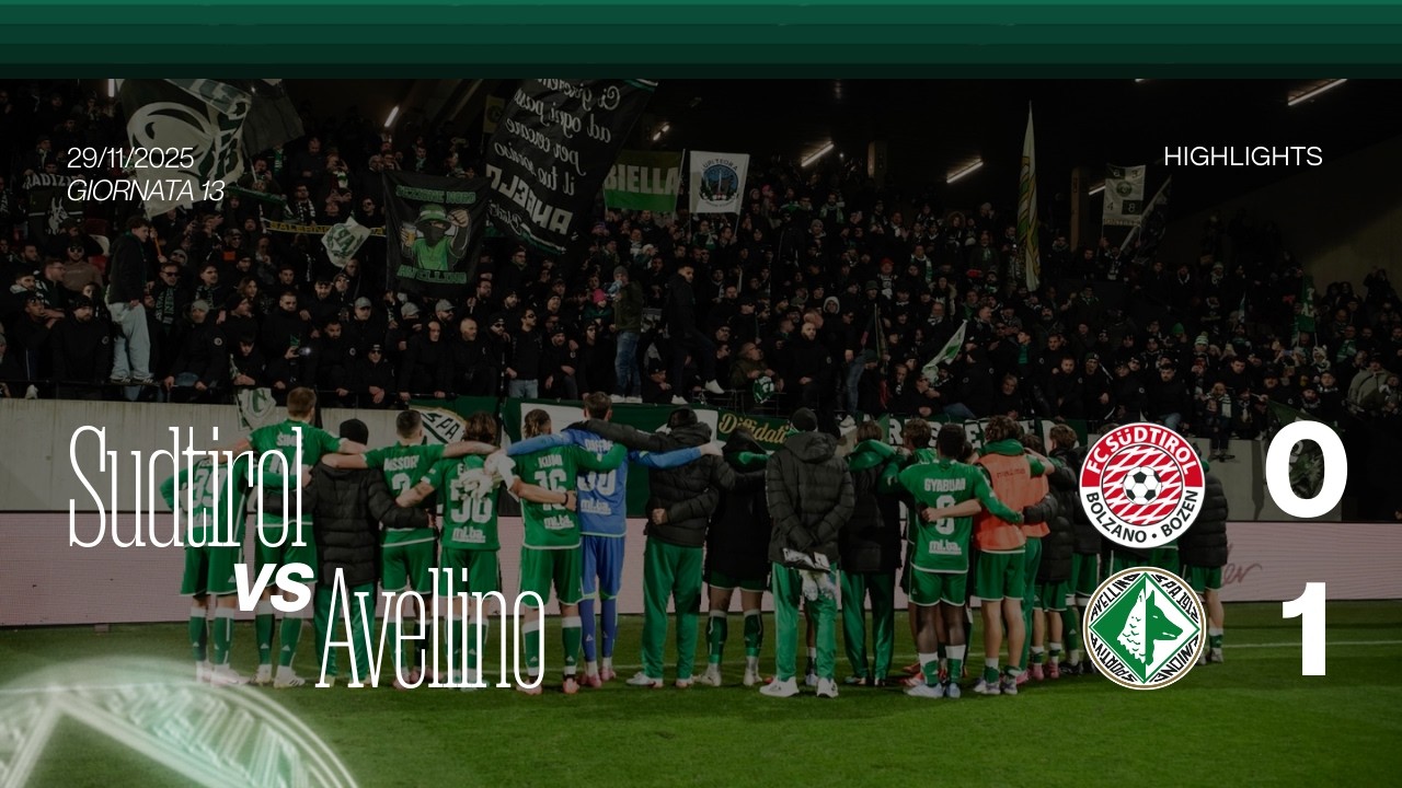 Sudtirol - Avellino 0-1 | Le azioni salienti | Giornata 14