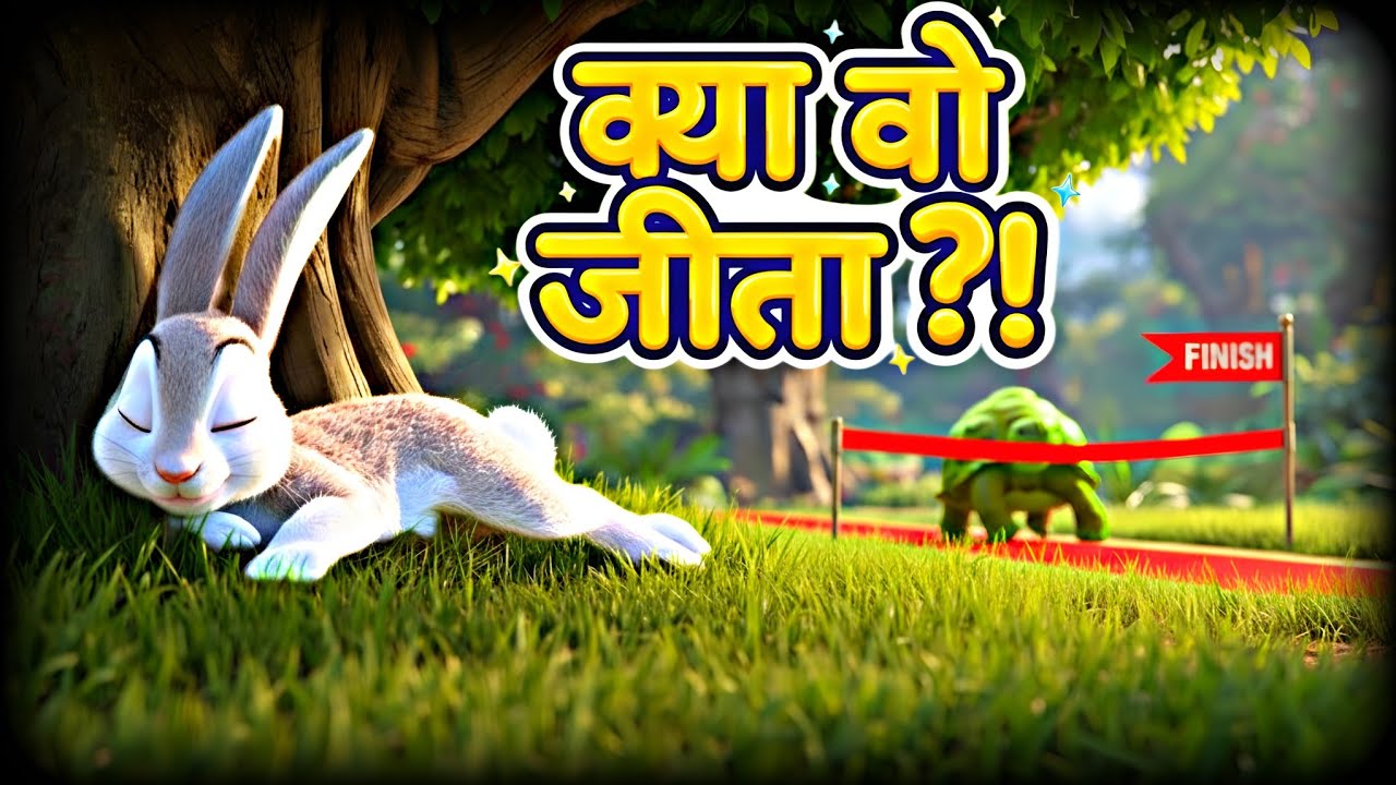 खरगोश और कछुआ की कहानी 🐰🐢 | Hindi Moral Stories for Kids | Hindi Kahaniya