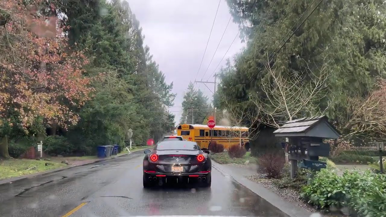Rainy day drive through Bellevue and Medina | February 13, 2026