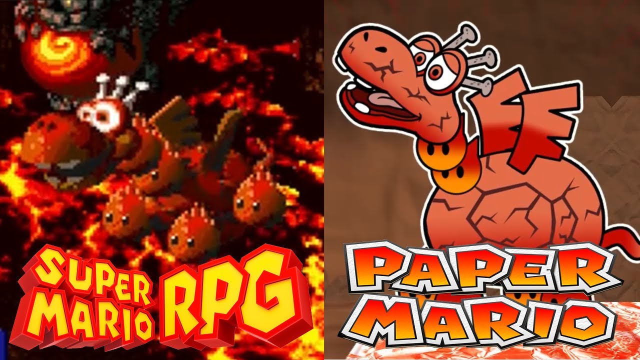 【SUPER MARIO RPG】カイザードラゴン戦 Czar Dragon boss fight【PAPER MARIO Style】