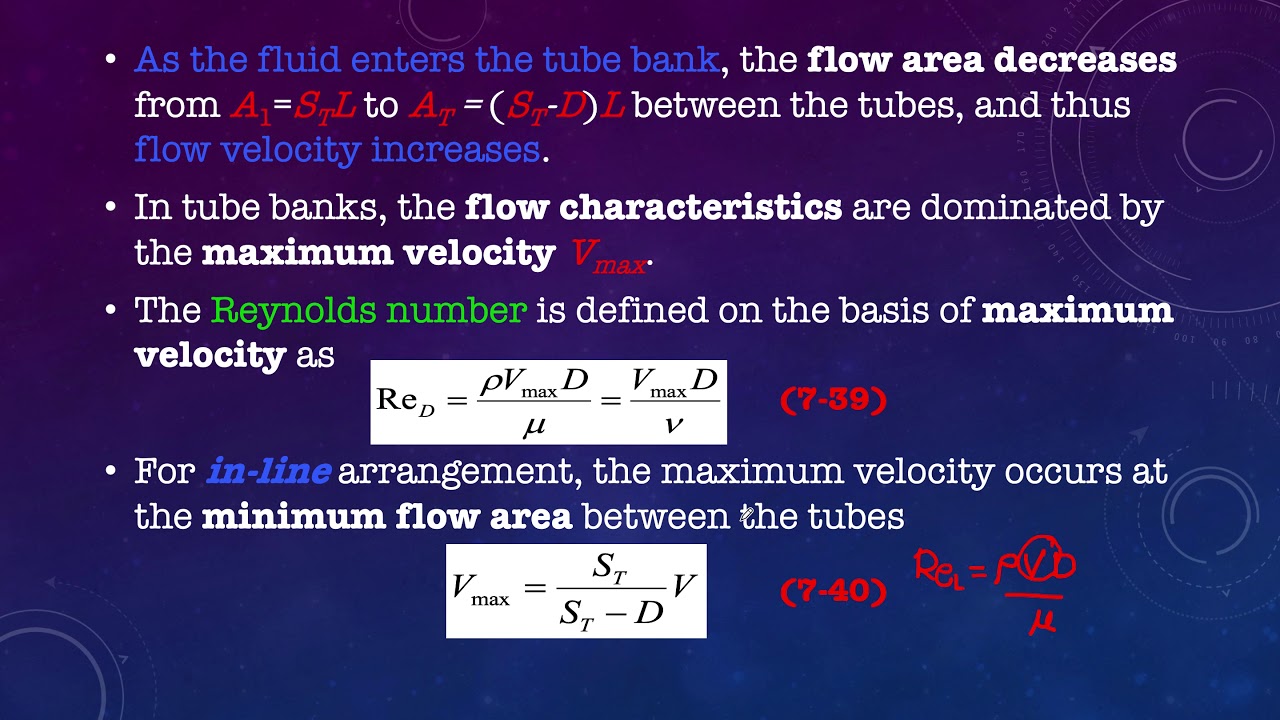 Chapter 3.1.3: Flow over Tube Bank
