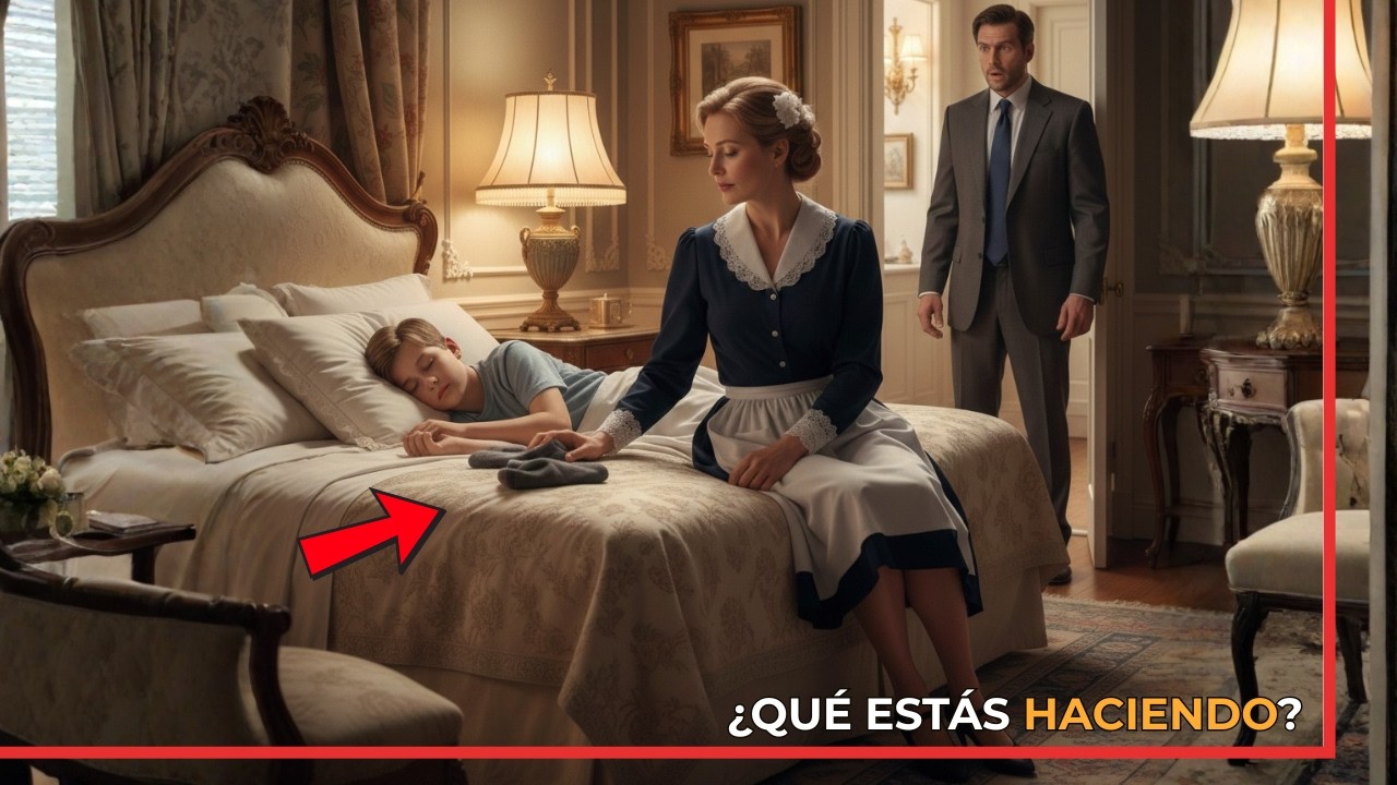 ¡EL MILLONARIO FINGIÓ SALIR DE CASA… PERO DESCUBRIÓ QUÉ HACÍA LA EMPLEADA DE LIMPIEZA CON SU HIJO!