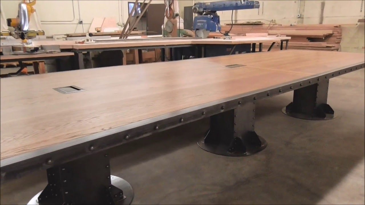Vintage Industrial Desk and Conference table