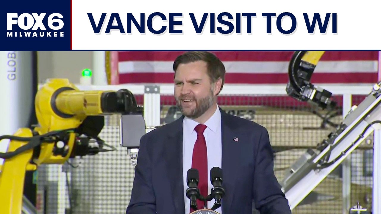 VP JD Vance speaks at Plover, WI machining facility