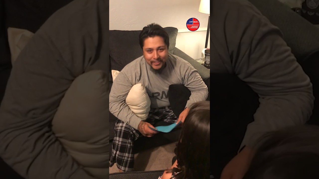 Veteran suffering severe PTSD surprised with service dog 🐶❤️ #shorts