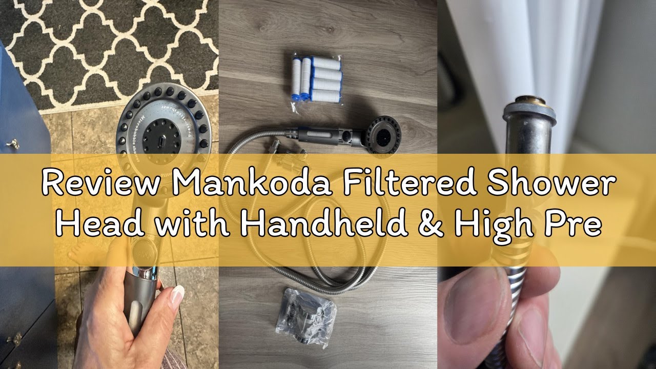 Review Mankoda Filtered Shower Head with Handheld & High Pressure - Ion Drops Shower Head with 75