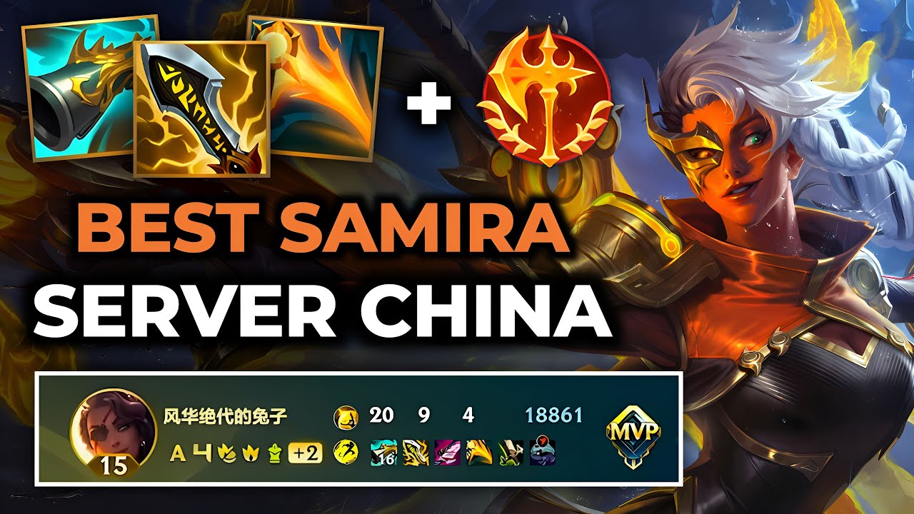 Samira Wild Rift China - Build Runes Guide Patch 6.3g - Gameplay Samira Season 19