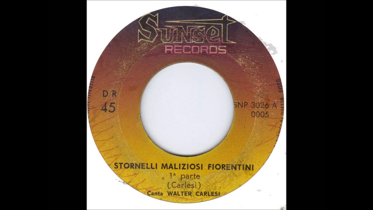 Stornelli maliziosi fiorentini - Walter Carlesi