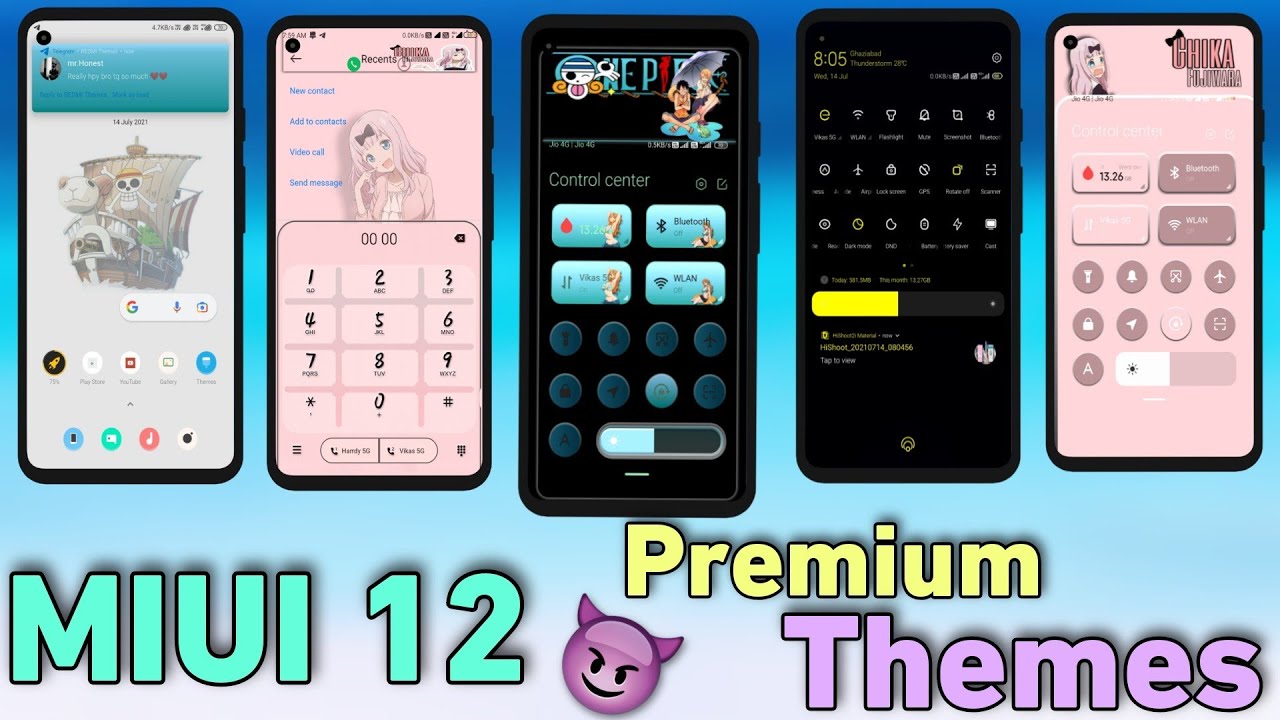 MIUI 12 Top 3 New Awesome Themes  || Any Redmi & Poco Device 🔥