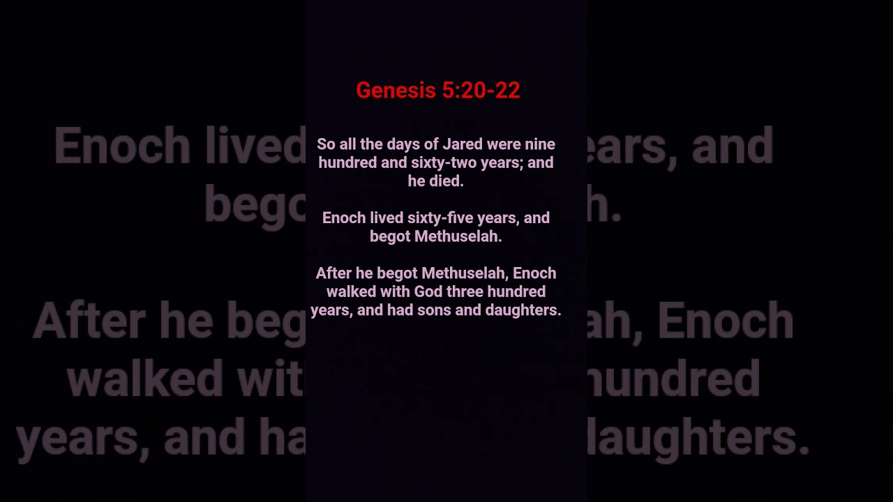 962 Years… Then Enoch Walked With God |  Enoch Did Not Die | What kind of life makes God take you?