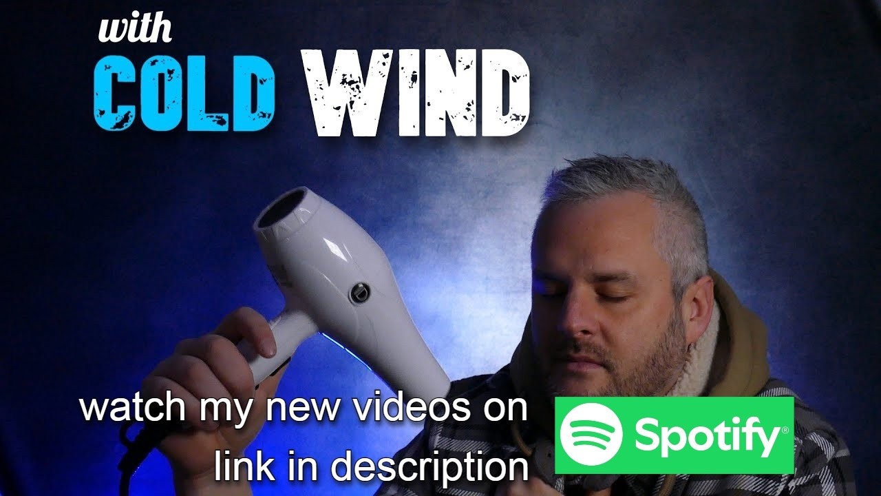 #1042, COLD WIND sound (#15), Relax with this new HAIR DRYER sound video