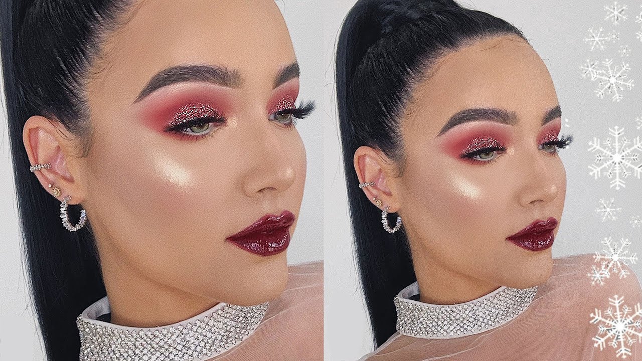 HOLIDAY MAKEUP TRANSFORMATION | 5 DAYS OF GLAM | AMANDA ENSING