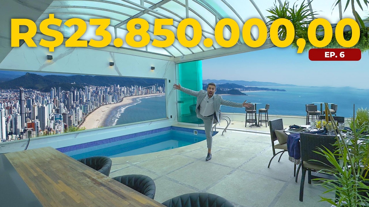 QUADRIPLEX CINEMATOGRAFICO DE ULTRA-LUXO FRENTE MAR EM BALNEÁRIO CAMBORIÚ POR R$ 23.850.000