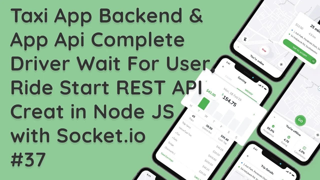 Node.js Express MySQL: Implementing Driver Waiting and Ride Start REST API | App Development #37
