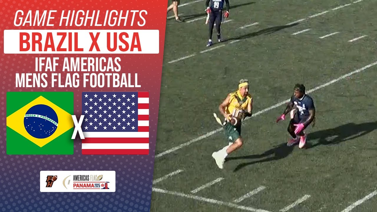 BRAZIL X UNITED STATES | MENS IFAF AMERICAS FLAG FOOTBALL 2025 | Game Highlights