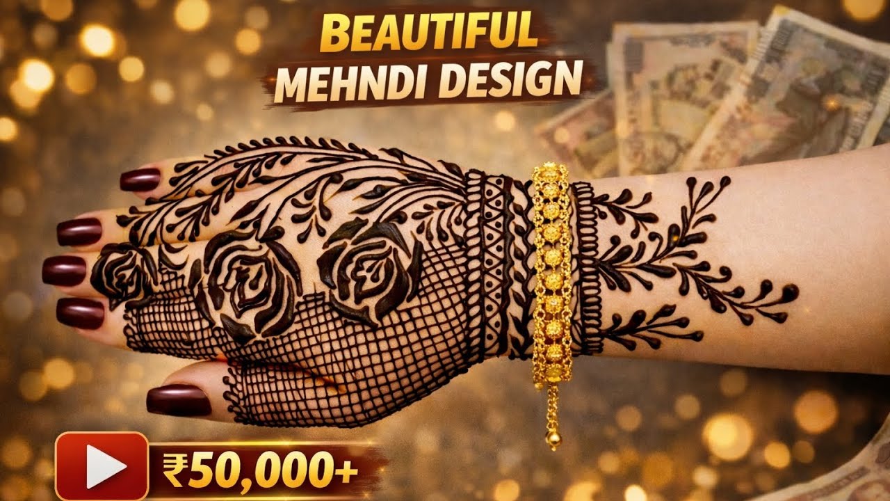 Beautiful Mehndi Design 2026 | Latest Bridal  Mehndi | Trending Mehndi Art|Mehandi design🌺