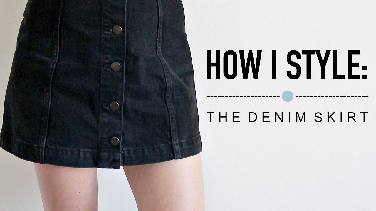 How I Style: The Denim Skirt | Katie Joslin