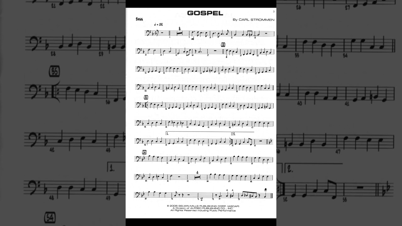 [Bass Practice] Gospel Bass