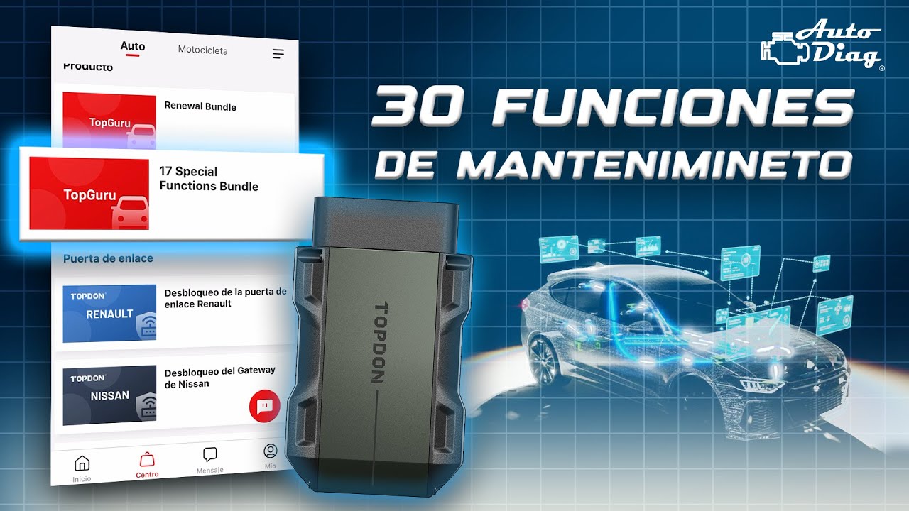 Topdon TopScan Pro  mas 17 funciones de mantenimieto - review