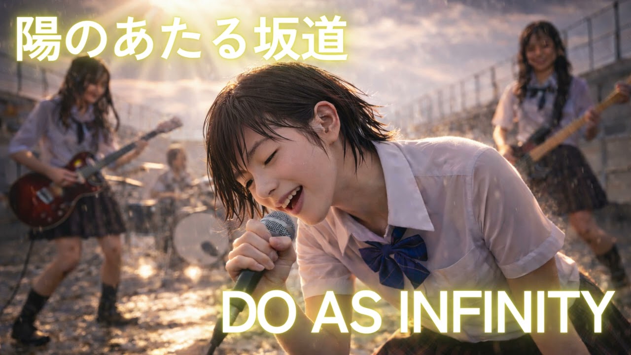 陽のあたる坂道  Do As Infinity｜本日ハ青春ナリ。JKが豪雨の屋上で青春爆発。