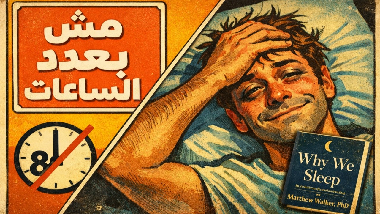 ليه بتصحى تعبان مهما نمت؟ 😴 | من كتاب Why We Sleep (لماذا ننام) | مراجعة كرتونية