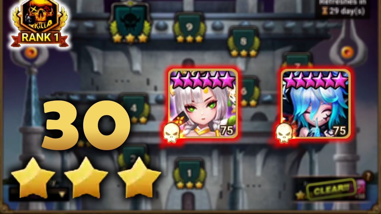 TOA Hell 30 Star Clear! August/September Rotation 2022 (Summoners War) 