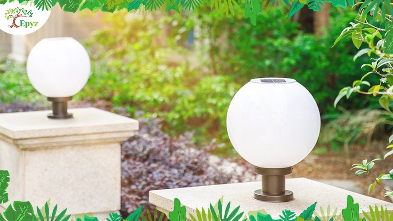 Epyz Solar Pillar Light Round Shape