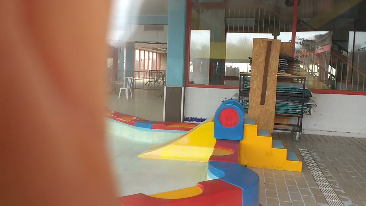 Belgian swimming pool  before demolition in the city of Ostend